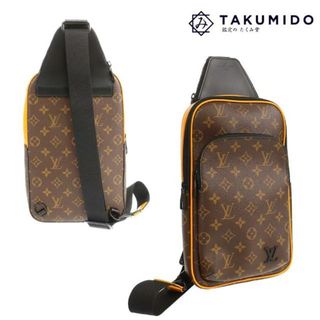 ルイヴィトン(LOUIS VUITTON)のルイヴィトン ボディバッグ スリングバッグ M46718 未使用 モノグラムライン ブラウン レザー LOUIS VUITTON 【中古】 | ブランド LV ルイビトン ブラック 黒 ファッション シンプル メンズ バック  美品 プレゼント(ボディーバッグ)