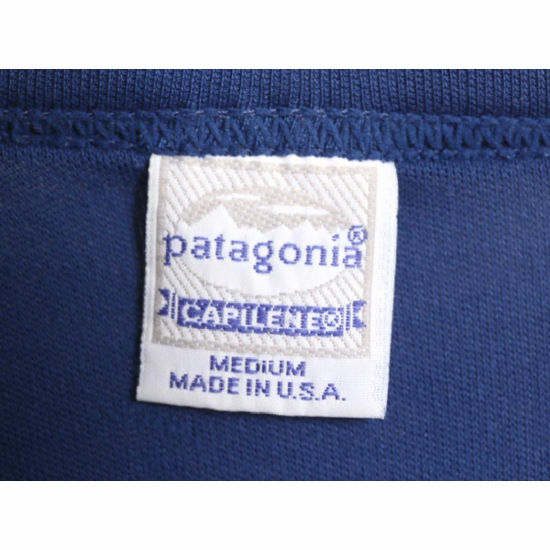 patagonia(パタゴニア)の90s USA製 パタゴニア キャプリーン 長袖 Tシャツ メンズ M / 古着 90年代 オールド Patagonia アウトドア ロンT アンダーシャツ インナー メンズのトップス(Tシャツ/カットソー(七分/長袖))の商品写真