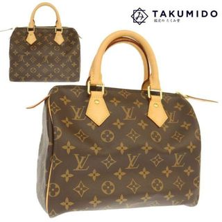 ルイヴィトン(LOUIS VUITTON)のルイヴィトン ボストンバッグ スピーディ25 M41109 モノグラム ブラウン レザー LOUIS VUITTON 【中古】 | ハンド バック ユニセックス 茶 ブランド LV ヴィトン SAランク(ボストンバッグ)