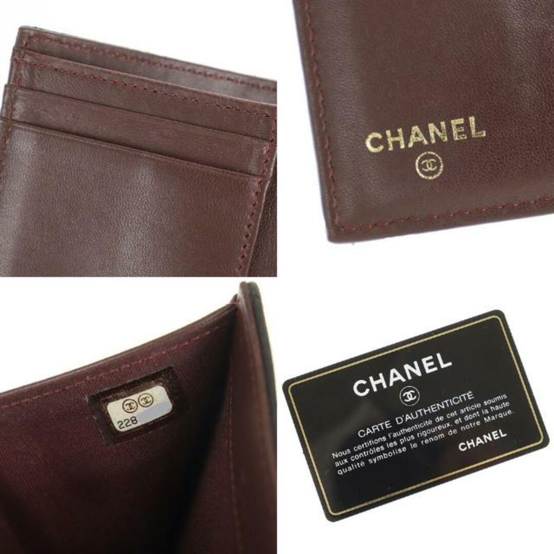 CHANEL(シャネル)のシャネル 三つ折り財布 スモールフラップウォレット ココマーク 中古 ブラック ゴールド金具 ラムスキン CHANEL 【中古】 | コンパクトウォレット 小物入れ 黒 シンプル ブランド ファッション レディース Bランク レディースのファッション小物(財布)の商品写真