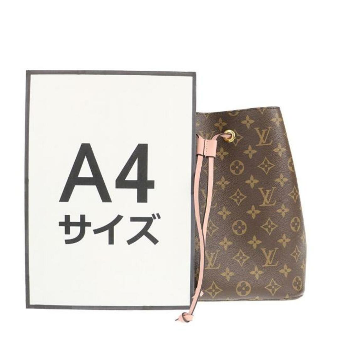 LOUIS VUITTON(ルイヴィトン)のルイヴィトン ショルダーバッグ ネオノエ M44022 中古 モノグラム ライン ローズプードル レザー LOUIS VUITTON 【中古】 | 手提げ バック 鞄 カバン ブランド ルイビトン LV ファッション レディース ABランク レディースのバッグ(ショルダーバッグ)の商品写真