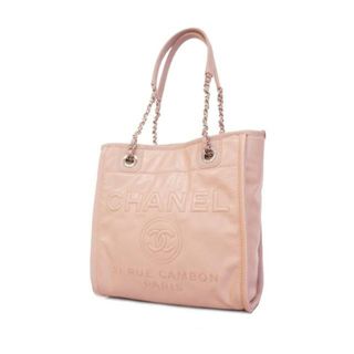 シャネル(CHANEL)の★SALE 【4ib1563】シャネル ショルダーバッグ/ドーヴィル/チェーンショルダー/キャビアスキン/レザー/ピンク/シルバー金具 【中古】 レディース(ショルダーバッグ)