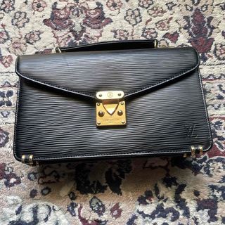 ルイヴィトン(LOUIS VUITTON)のLVミニモンソーエピ黒(セカンドバッグ/クラッチバッグ)