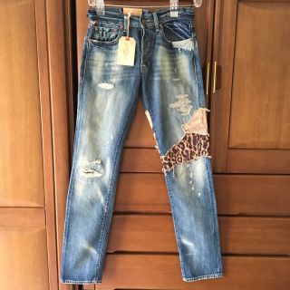 デニムアンドサプライラルフローレン(Denim & Supply Ralph Lauren)の新品 ラルフローレン denim&supply ヒョウ柄 加工 デニム(デニム/ジーンズ)