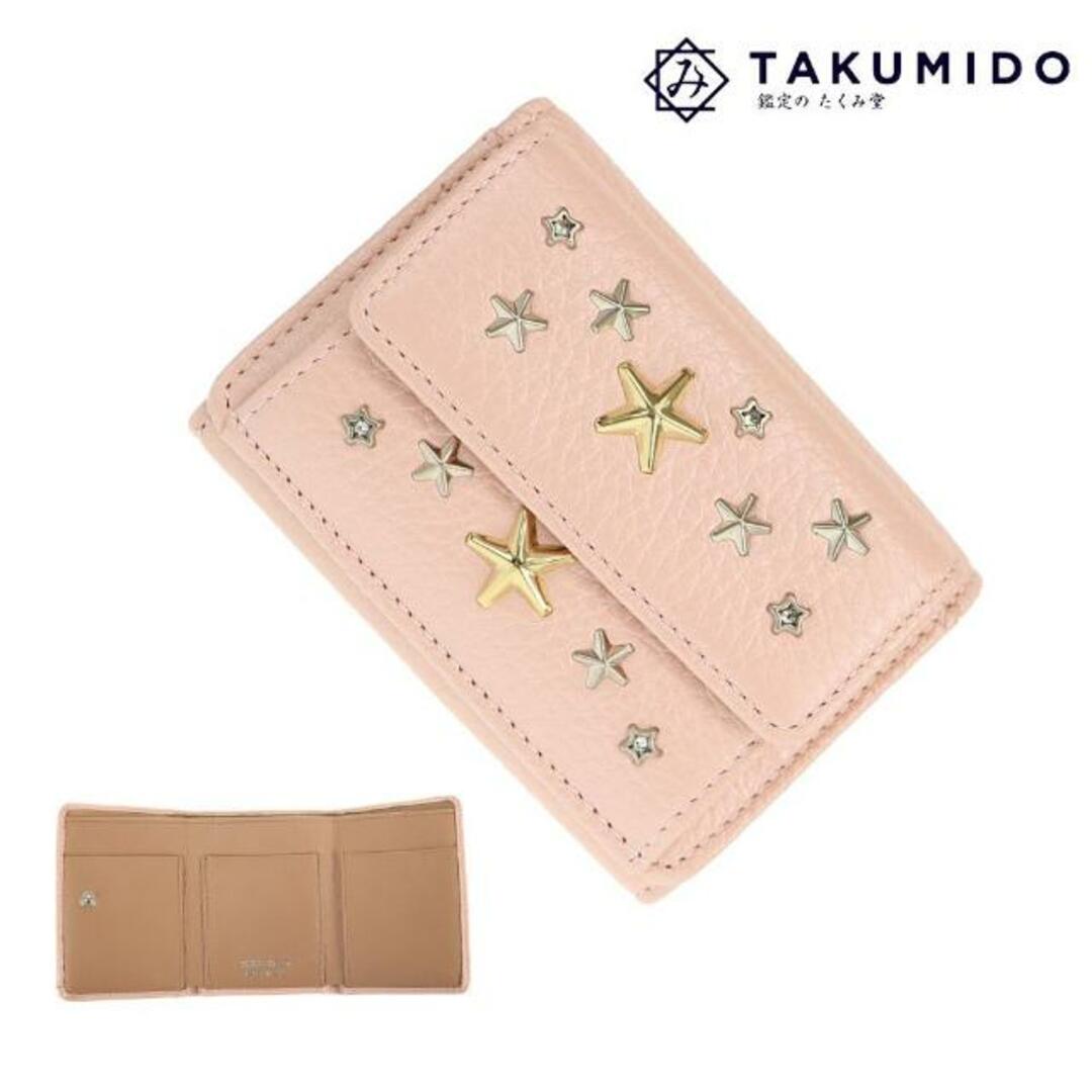 JIMMY CHOO - ジミーチュウ 三つ折り財布 スタースタッズ コンパクト JIMMY CHOO - ジミーチュウ 三つ折り財布 スタースタッズ コンパクト
