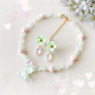 noakoma＊jelly bear - light green キッズアクセ(ファッション雑貨)