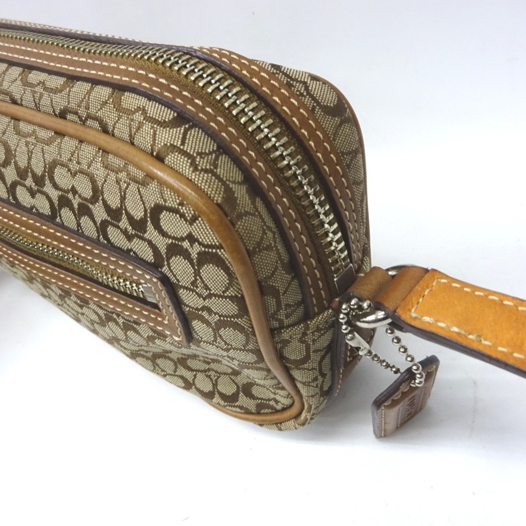 COACH(コーチ)のコーチ ショルダーバッグ ミニシグネチャー 6341 ベージュ/ブラウン Ft603911 中古 レディースのバッグ(ショルダーバッグ)の商品写真