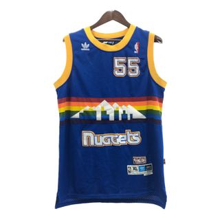 アディダス(adidas)のadidas アディダス NBA デンバー・ナゲッツ ゲームシャツ ユニフォーム プロチーム ブルー (メンズ XL) 中古 古着 Q6269(その他)