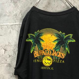 BUFFALO JACKS バッファロー ヤシの木 夕日 Tシャツ(Tシャツ/カットソー(半袖/袖なし))