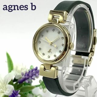 アニエスベー(agnes b.)の269 稼働品 agnes b レディース 時計 シェル文字盤 ストーン 人気(腕時計)