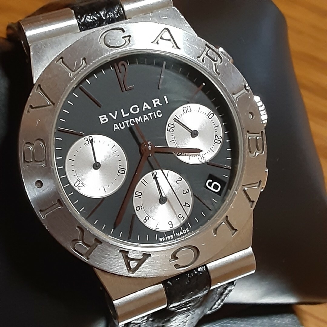 BVLGARI(ブルガリ)のブルガリ　ディアゴノスポーツ　クロノグラフ　自動巻きメンズ腕時計　正常稼働 メンズの時計(腕時計(アナログ))の商品写真