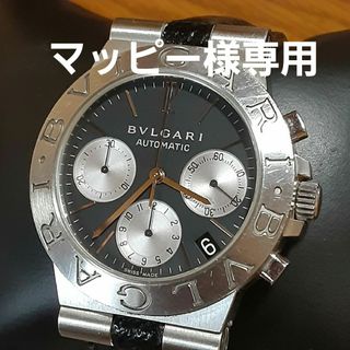 ブルガリ(BVLGARI)のブルガリ　ディアゴノスポーツ　クロノグラフ　自動巻きメンズ腕時計　正常稼働(腕時計(アナログ))