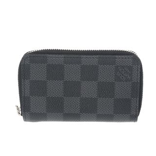 ルイヴィトン(LOUIS VUITTON)のルイヴィトン ダミエグラフィット ジッピーコインパース コインケース 黒/(コインケース/小銭入れ)