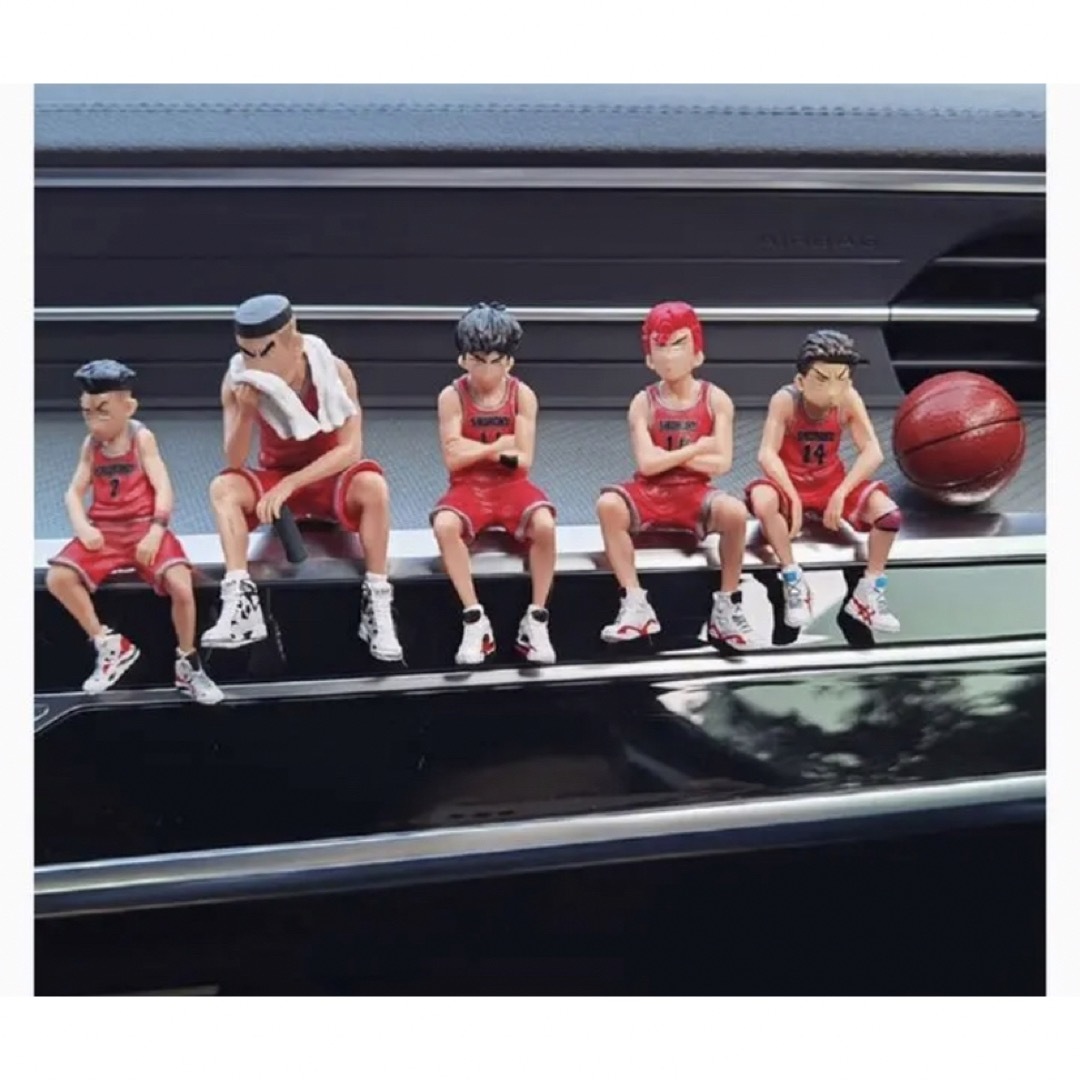 スラムダンク フィギュア 5体セット 車の装飾　完成品 エンタメ/ホビーのフィギュア(アニメ/ゲーム)の商品写真