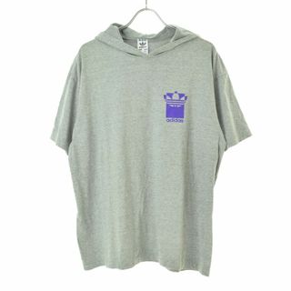 アディダス(adidas)の【ADIDAS】フード付ロゴプリント半袖Tシャツ(Tシャツ/カットソー(半袖/袖なし))