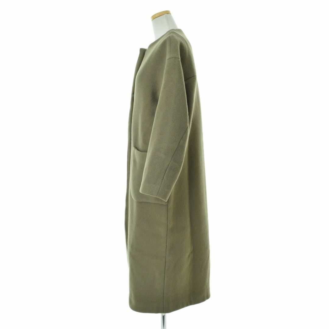 【CLANE】NO COLLAR MAXI COAT ウールコート レディースのジャケット/アウター(ロングコート)の商品写真