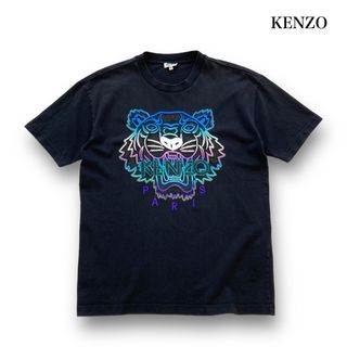 【KENZO】ケンゾー 虎刺繍 Tシャツ マルチカラー 黒 ブラック