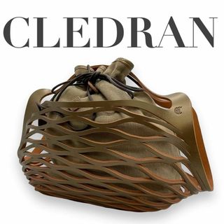 CLEDRAN - 美品　CLEDRAN クレドラン　s5 着脱式　カゴバッグ　ハンドバッグ　金系