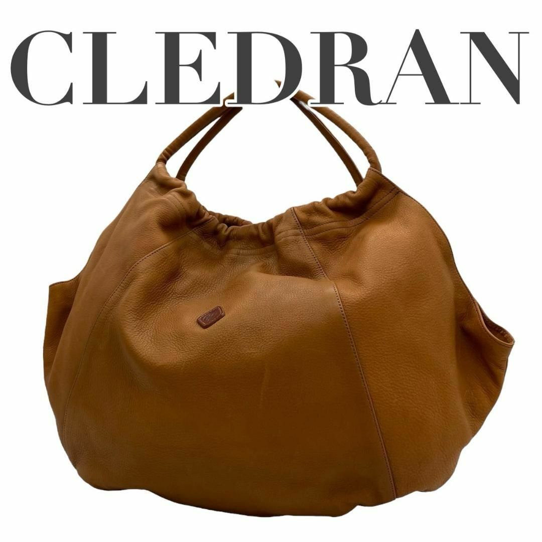 CLEDRAN(クレドラン)の美品　CLEDRAN クレドラン　s5 レザー　ハンドバッグ　ライトブラウン レディースのバッグ(ハンドバッグ)の商品写真