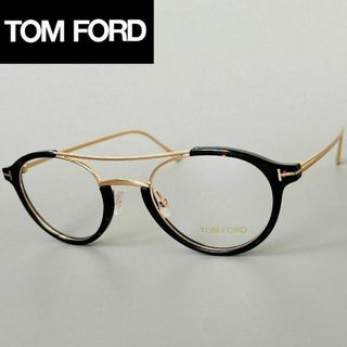 トムフォードアイウェア(TOM FORD EYEWEAR)のメガネ トムフォード メンズ レディース ボストン ツーブリッジ ゴールド(サングラス/メガネ)