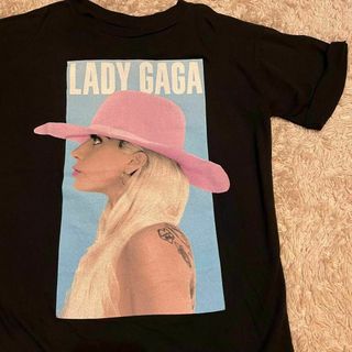 LADY GAGA Tシャツ　Joanne プリント　ブラック(Tシャツ(半袖/袖なし))