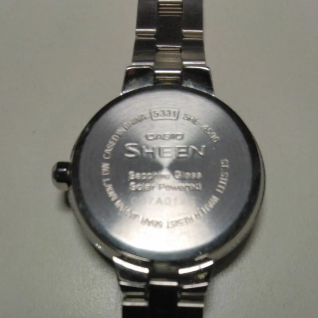 CASIO(カシオ)のカシオ シーン ソーラーサファイヤモデル SHE-4506SBD-7A2JF レディースのファッション小物(腕時計)の商品写真