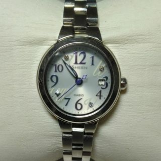 カシオ(CASIO)のカシオ シーン ソーラーサファイヤモデル SHE-4506SBD-7A2JF(腕時計)