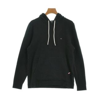 TOMMY HILFIGER - TOMMY HILFIGER トミーヒルフィガー パーカー M 黒 【古着】【中古】