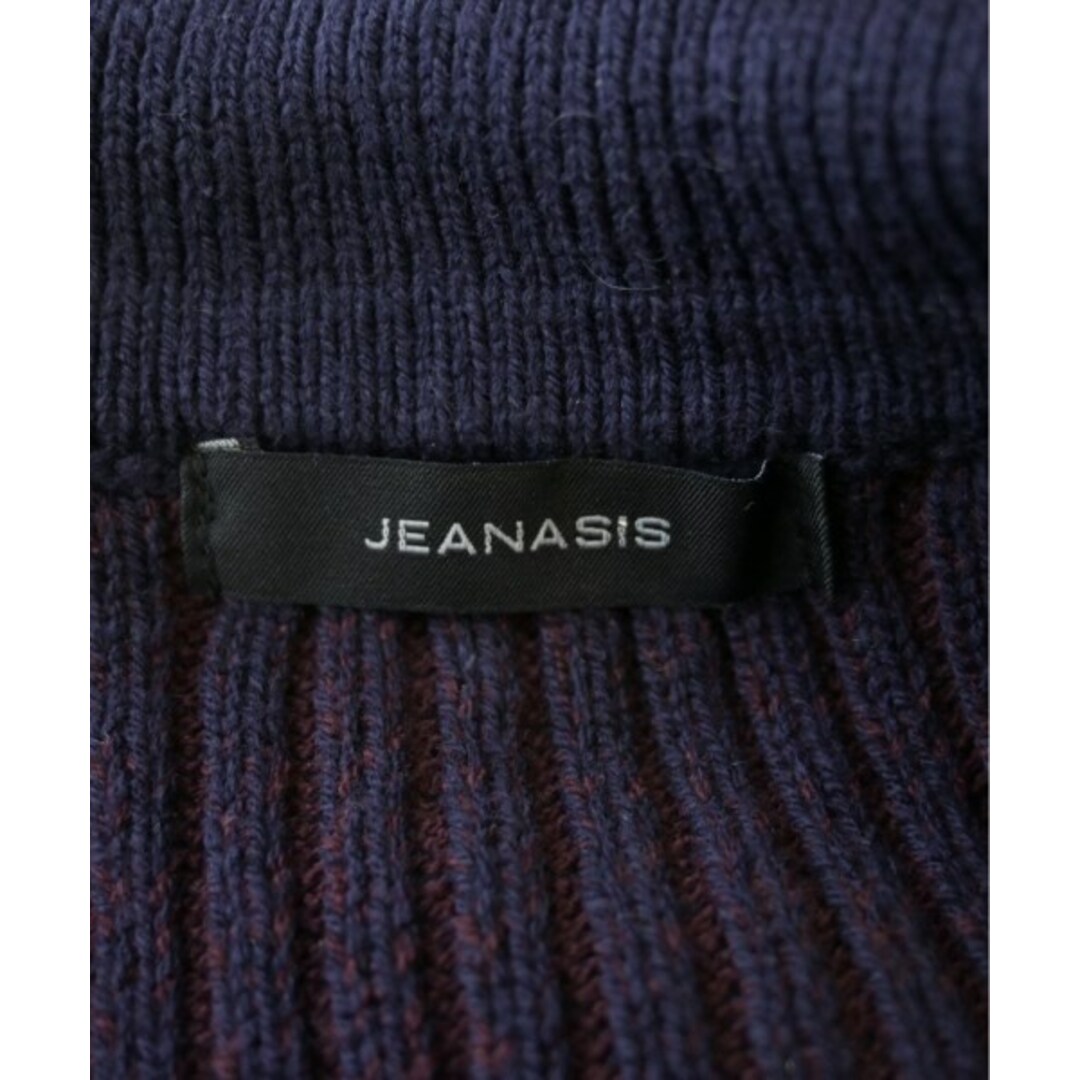 JEANASIS(ジーナシス)のJEANASIS ジーナシス カーディガン F エンジx紺 【古着】【中古】 レディースのトップス(カーディガン)の商品写真