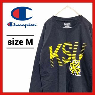 チャンピオン(Champion)の90s 古着 チャンピオン ロンT カレッジ系 ケネソー ゆるダボ M (Tシャツ/カットソー(七分/長袖))