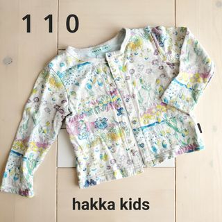 ハッカキッズ(hakka kids)のhakka kids　花柄カーディガン(カーディガン)