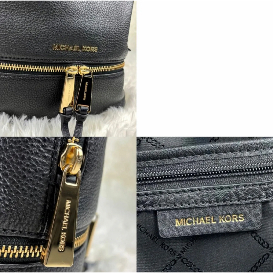 Michael Kors(マイケルコース)の未使用級✨マイケルコース　レザー　リュック　ブラック　お洒落　大人　上品　人気 レディースのバッグ(リュック/バックパック)の商品写真