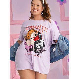 ベイビーPINK×デビル悪魔吸血鬼 BIG Tシャツ 4XL(Tシャツ(半袖/袖なし))