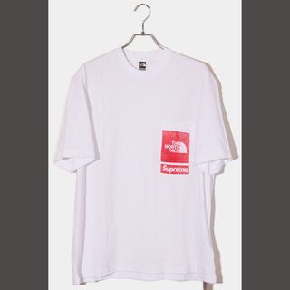 シュプリーム(Supreme)の23SS シュプリーム ノースフェイス 半袖Tシャツ M ホワイト(Tシャツ/カットソー(半袖/袖なし))