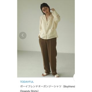 トゥデイフル(TODAYFUL)のTODAYFUL ボーイフレンドオーガンジーシャツ(シャツ/ブラウス(長袖/七分))