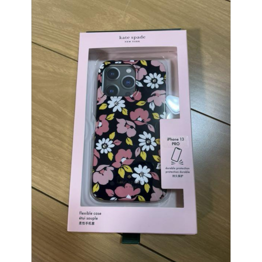 kate spade new york(ケイトスペードニューヨーク)の新品　ケイトスペード iPhone13pro スマホケース　フローラル スマホ/家電/カメラのスマホアクセサリー(iPhoneケース)の商品写真