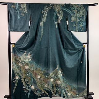 訪問着 身丈163cm 裄丈66cm 正絹 名品 【中古】(着物)