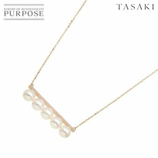 タサキ(TASAKI)のタサキ TASAKI バランス シグネチャー アコヤ真珠 8.7-8.5mm ネックレス 70cm K18 PG  750 田崎 パール VLP 90228230(ネックレス)