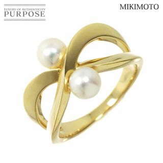 MIKIMOTO - ミキモト MIKIMOTO 12号 リング アコヤ真珠 5.2mm K18 YG イエローゴールド 750 パール 指輪 VLP 90229041