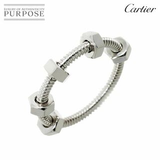 カルティエ(Cartier)のカルティエ Cartier エクル ドゥ #59 リング K18 WG ホワイトゴールド 750 指輪【証明書付き】 VLP 90229176(リング(指輪))