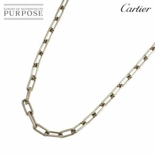 カルティエ(Cartier)のカルティエ Cartier サントスデュモン チェーン ネックレス 56cm K18 WG ホワイトゴールド 750【証明書付き】 VLP 90229799(ネックレス)