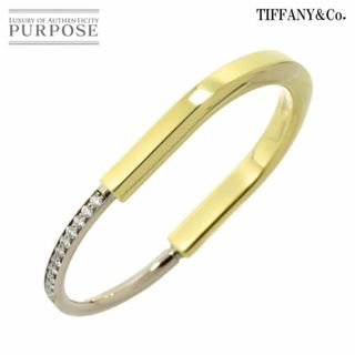 ティファニー(Tiffany & Co.)のティファニー TIFFANY&CO. ロック ダイヤ 1.08ct バングル 15.5cm K18 YG WG 750 ブレスレット VLP 90230941(ブレスレット/バングル)