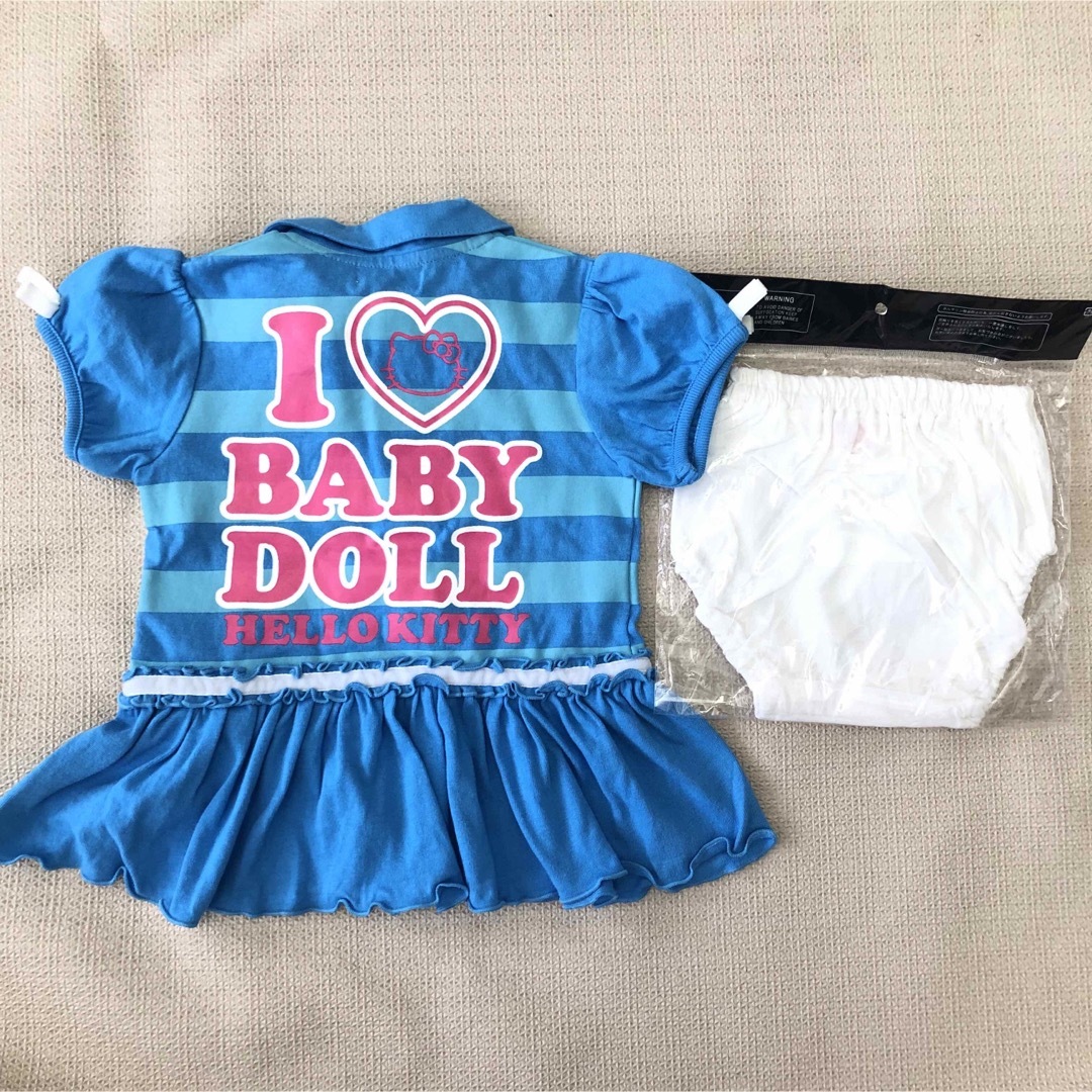 BABYDOLL(ベビードール)の70cm ベビードール　女の子ワンピースとカバーパンツセット　新品未使用 キッズ/ベビー/マタニティのベビー服(~85cm)(ワンピース)の商品写真