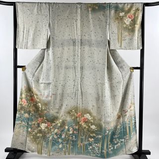 訪問着 身丈160cm 裄丈66cm 正絹 秀品 【中古】(着物)