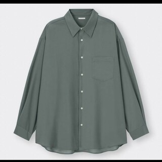 ジーユー(GU)のGU シアーオーバーサイズシャツ Ｍサイズ(シャツ)