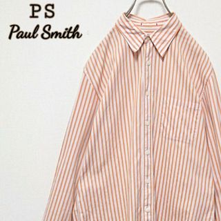 ポールスミス(Paul Smith)のPS Paul Smith ピーエス ポールスミス オレンジ ストライプ シャツ(シャツ)