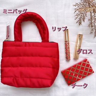 Estee Lauder - 【4点セット】エスティーローダー 口紅 リップ グロス チーク ミニバッグ