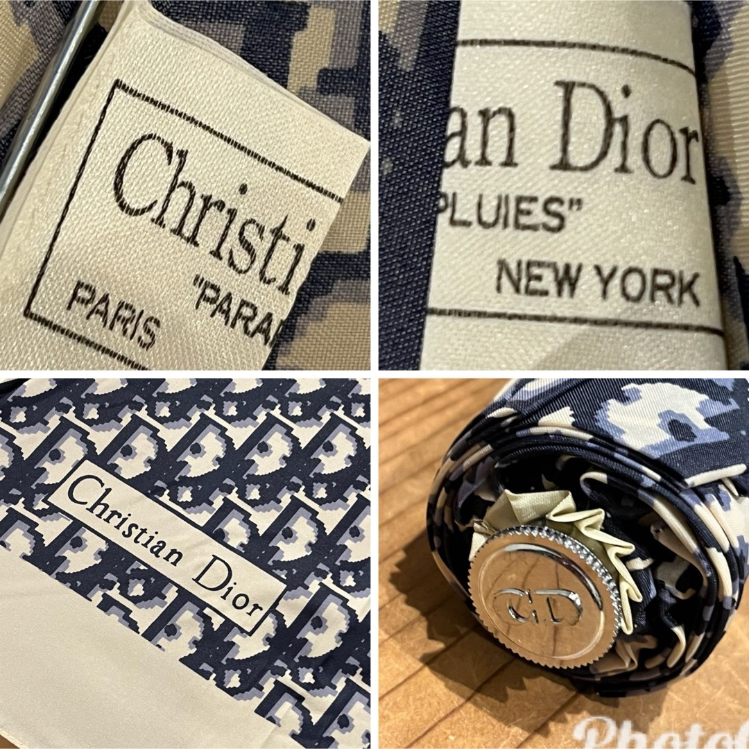 Christian Dior(クリスチャンディオール)のクリスチャン ディオール ヴィンテージ トロッター柄　折り畳み傘 未使用品 レディースのファッション小物(傘)の商品写真