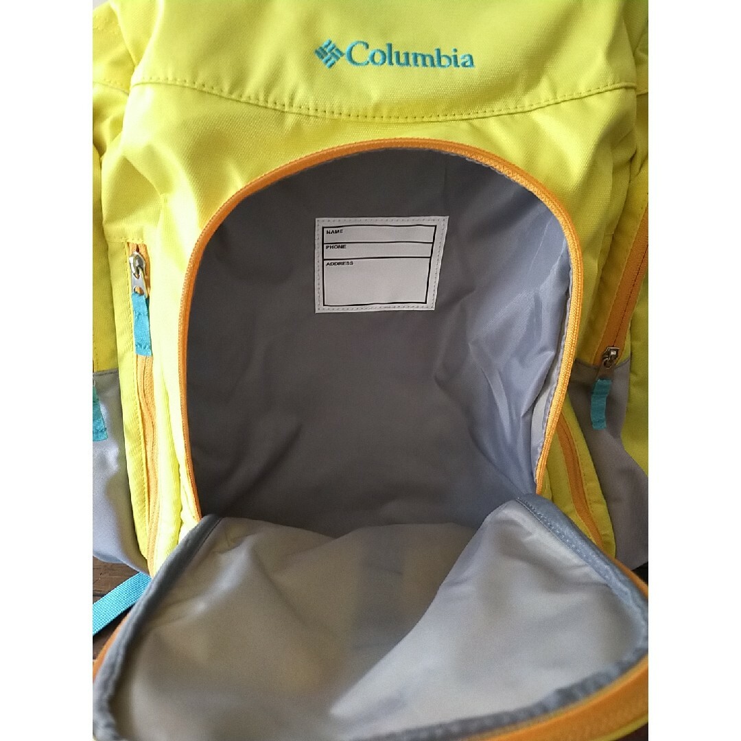 Columbia(コロンビア)の未使用　グレートブルックリュックサック　バックパック　イエロー　キッズ用　大容量 キッズ/ベビー/マタニティのこども用バッグ(リュックサック)の商品写真