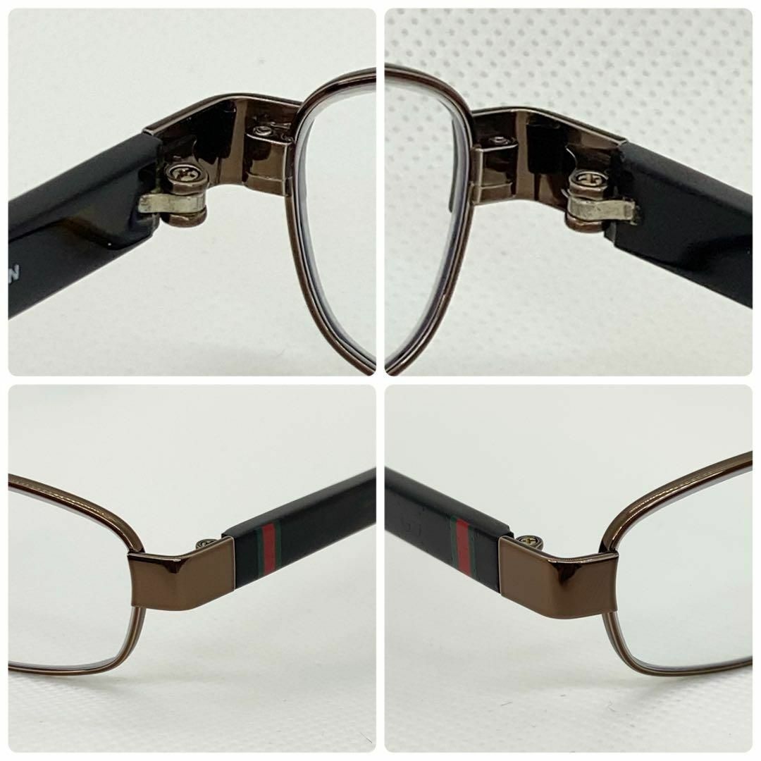 Gucci(グッチ)のGUCCI メガネフレーム　GG9681J 38X GG柄　日本製　ブロンズ レディースのファッション小物(サングラス/メガネ)の商品写真